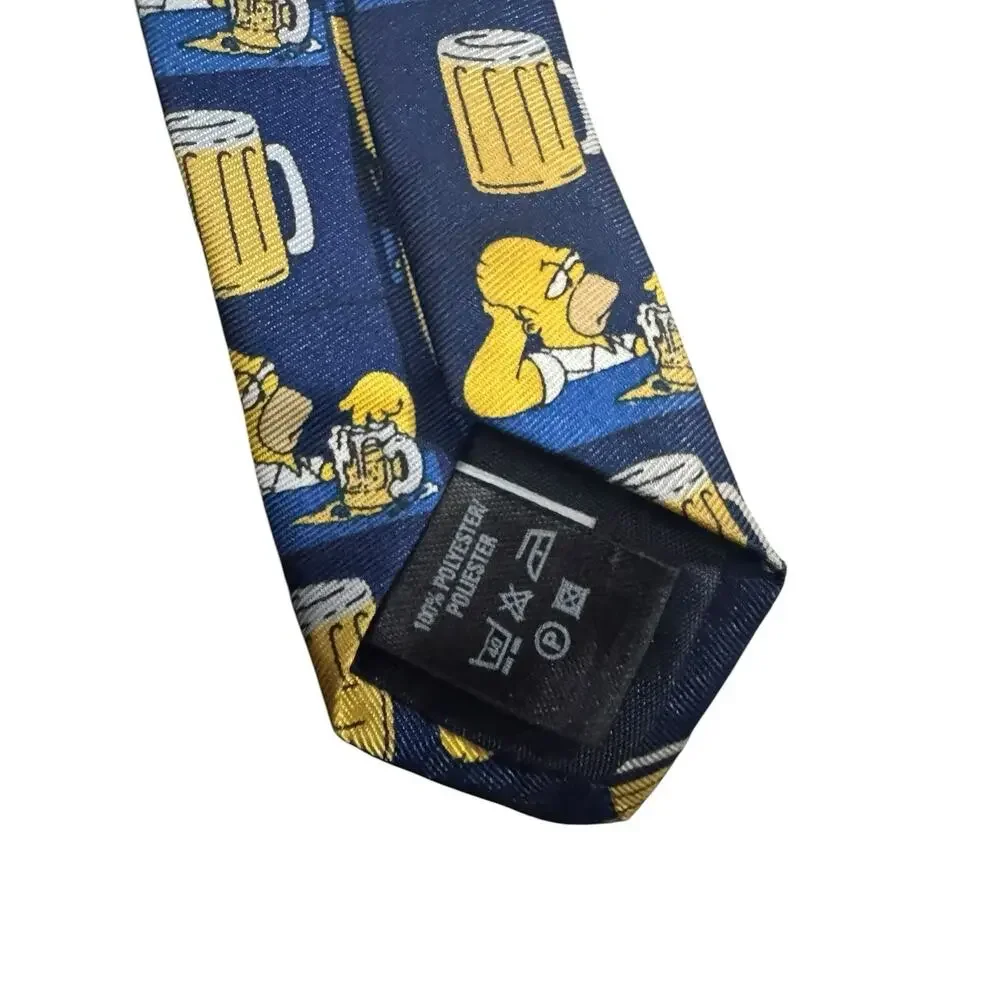 St Michael From Marks & Spencer The Simpsons Homer Duff Beer Cartoon Necktie